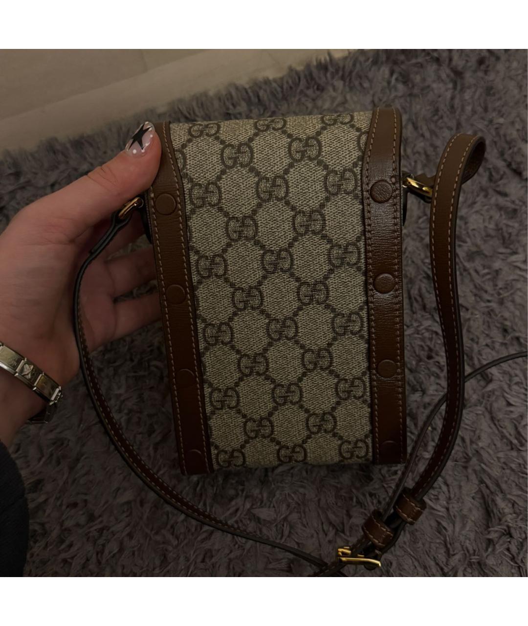 GUCCI Коричневая сумка через плечо, фото 3