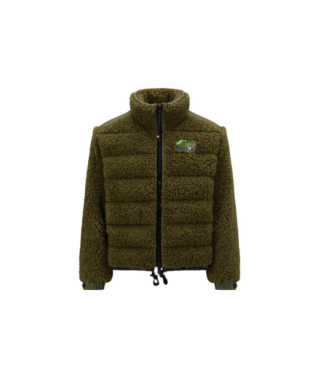 MONCLER Зеленый пуховик, фото 1
