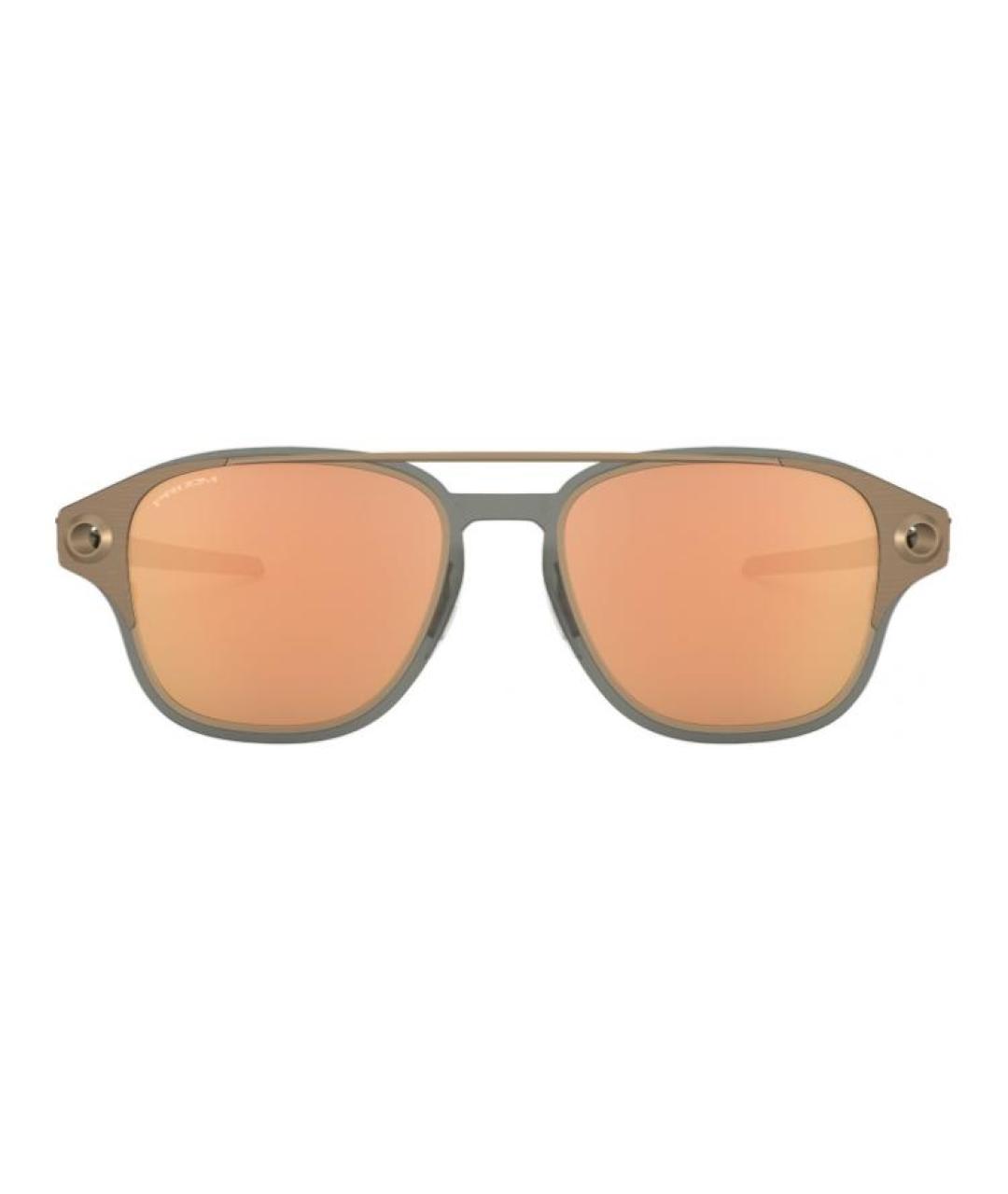 OAKLEY Коричневые металлические солнцезащитные очки, фото 2