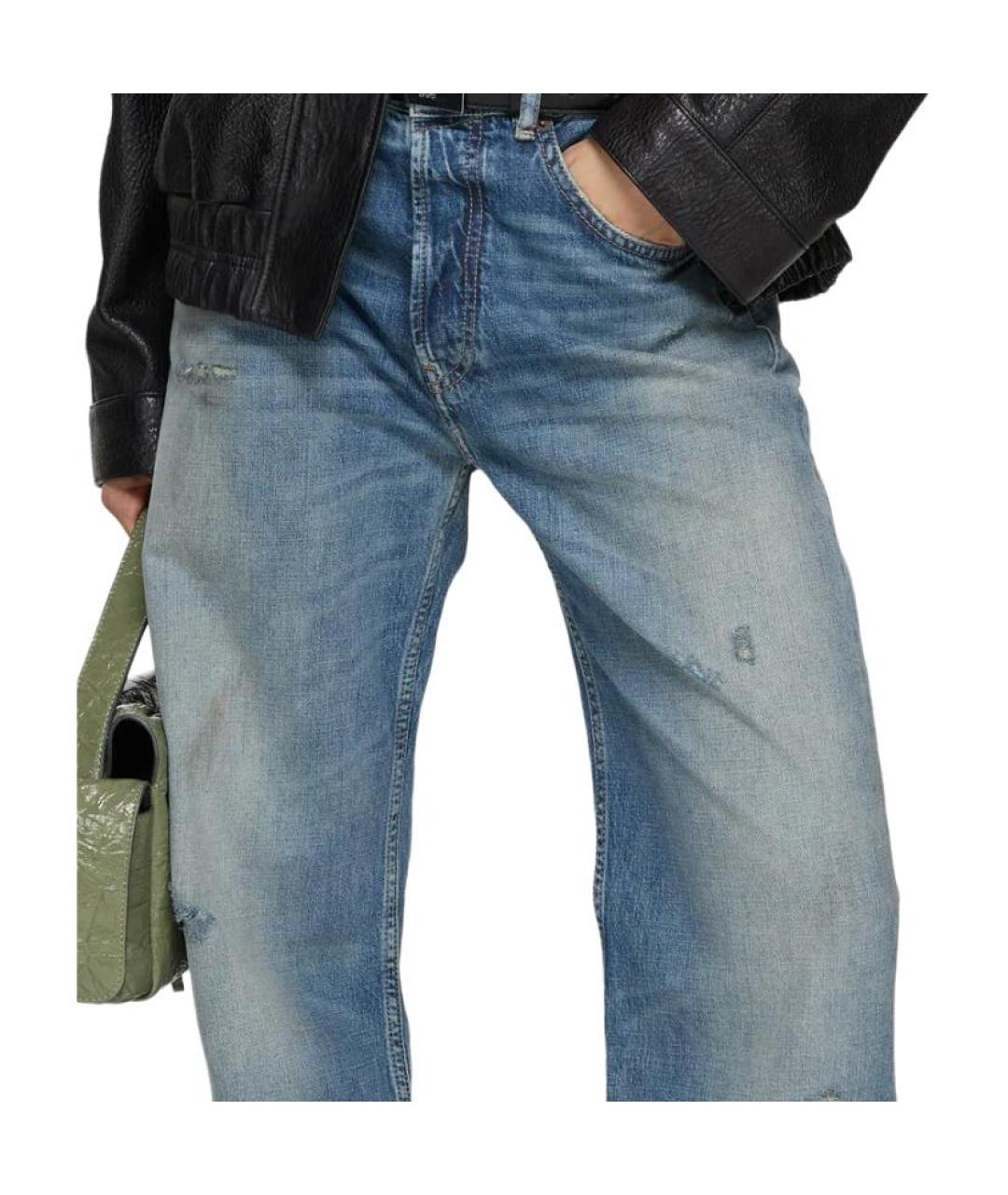 ACNE STUDIOS Синие прямые джинсы, фото 4