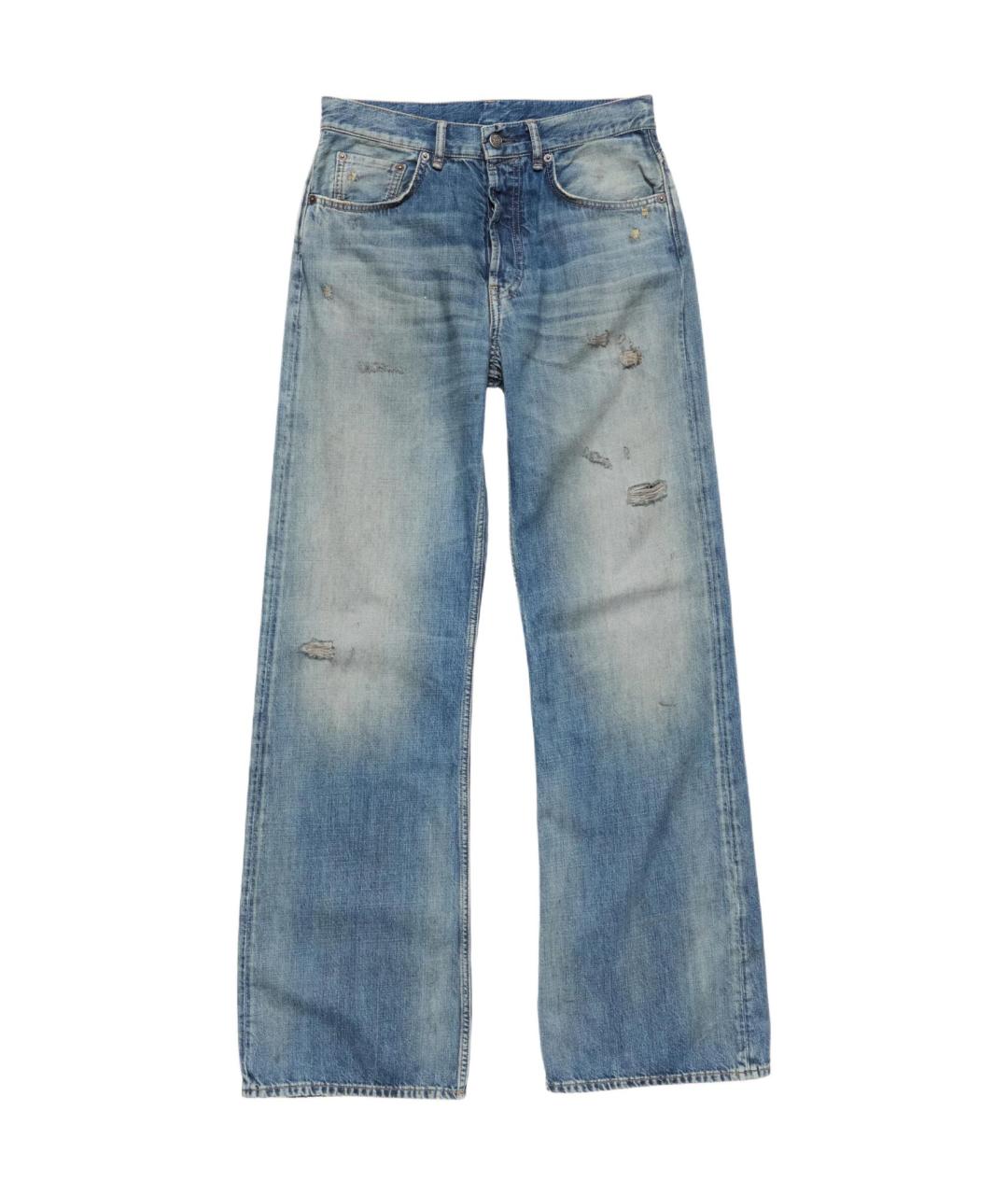 ACNE STUDIOS Синие прямые джинсы, фото 1