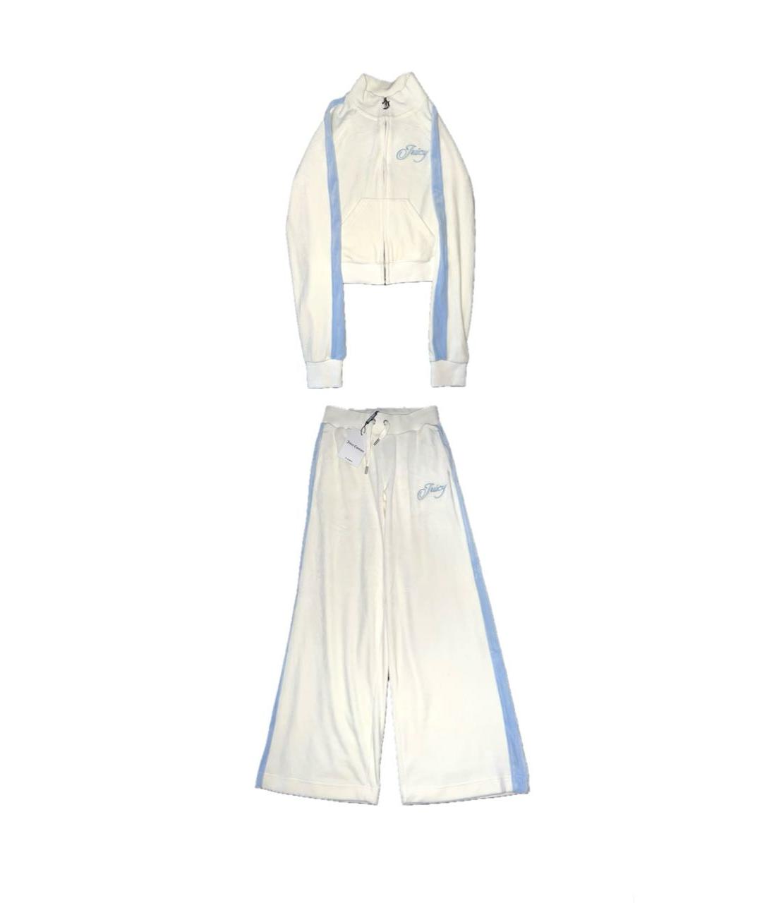 JUICY COUTURE Белый велюровый спортивные костюмы, фото 9
