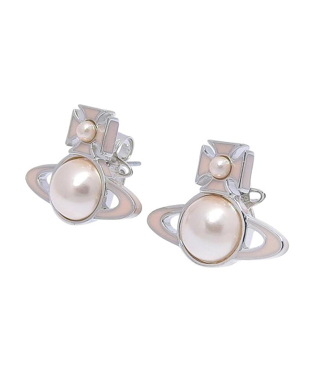 VIVIENNE WESTWOOD Розовые латунные серьги, фото 1