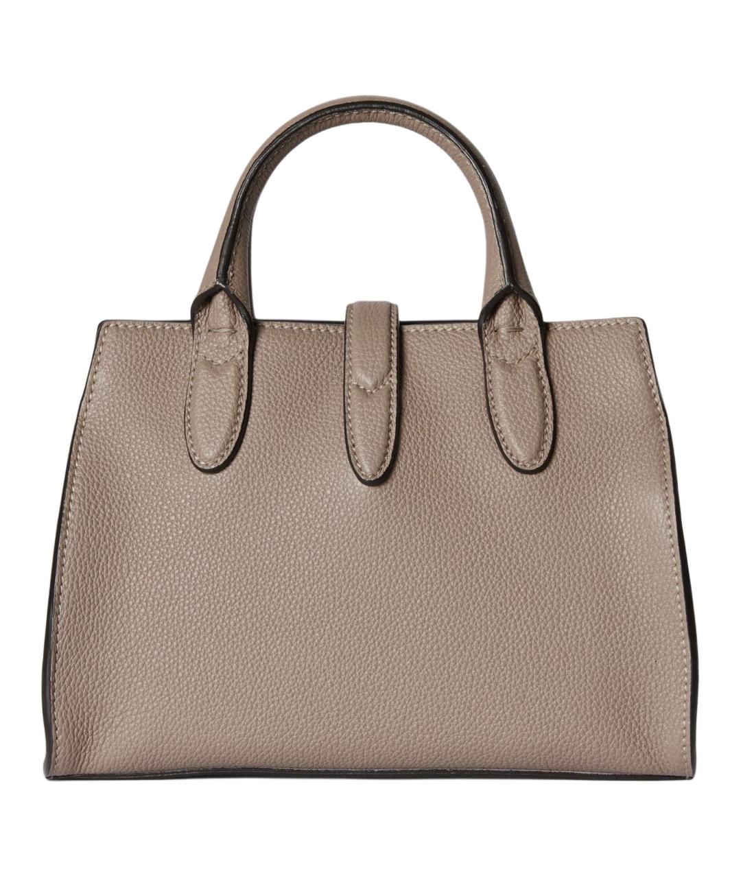 GUCCI Бежевая кожаная сумка тоут, фото 4