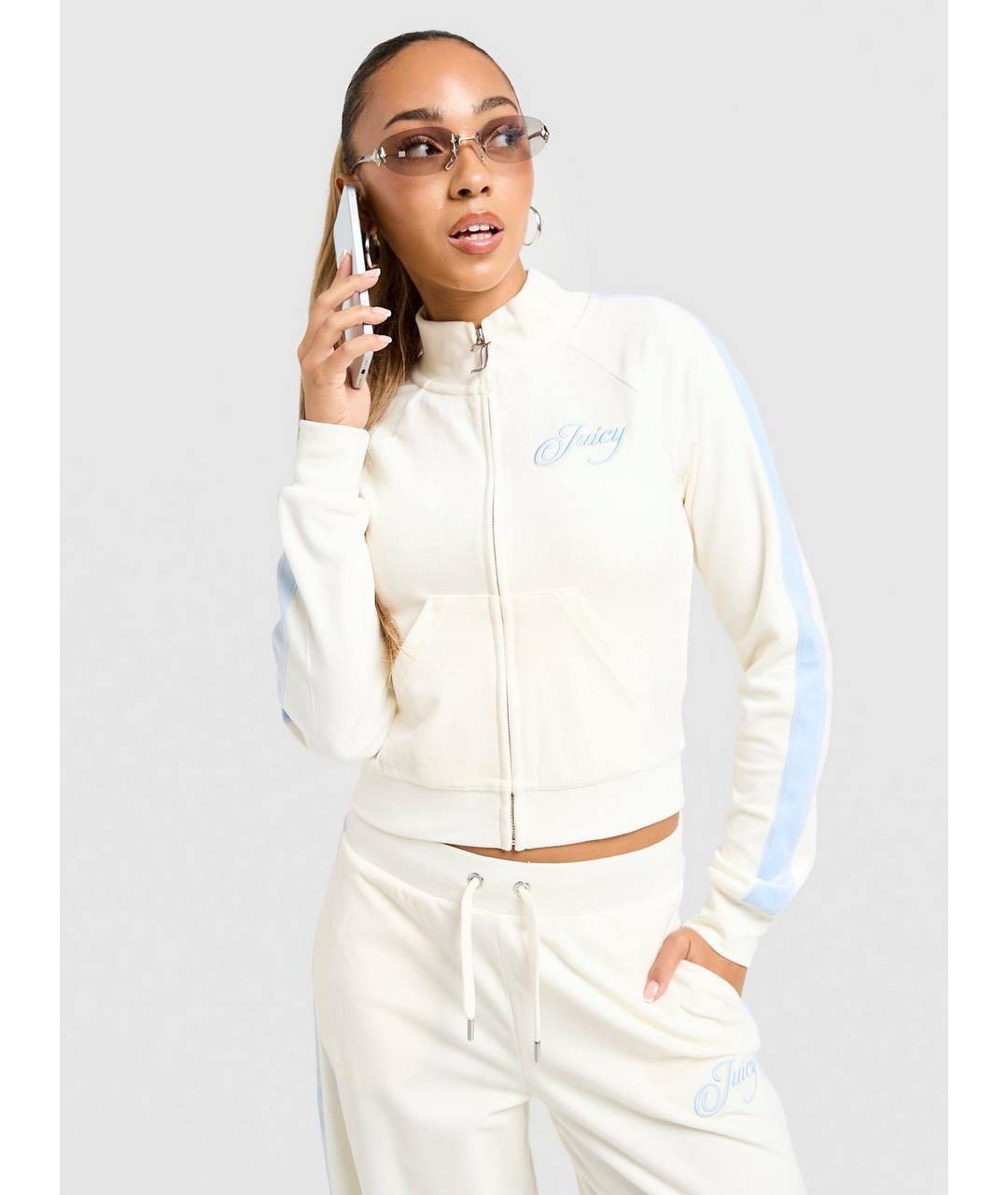 JUICY COUTURE Белый велюровый спортивные костюмы, фото 3