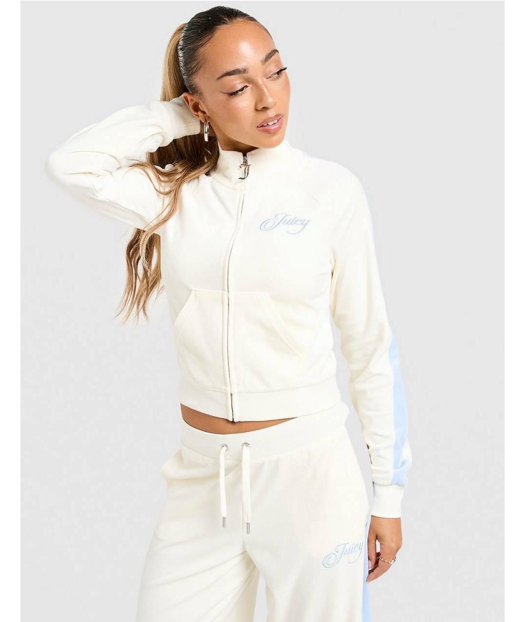 JUICY COUTURE Белый велюровый спортивные костюмы, фото 4