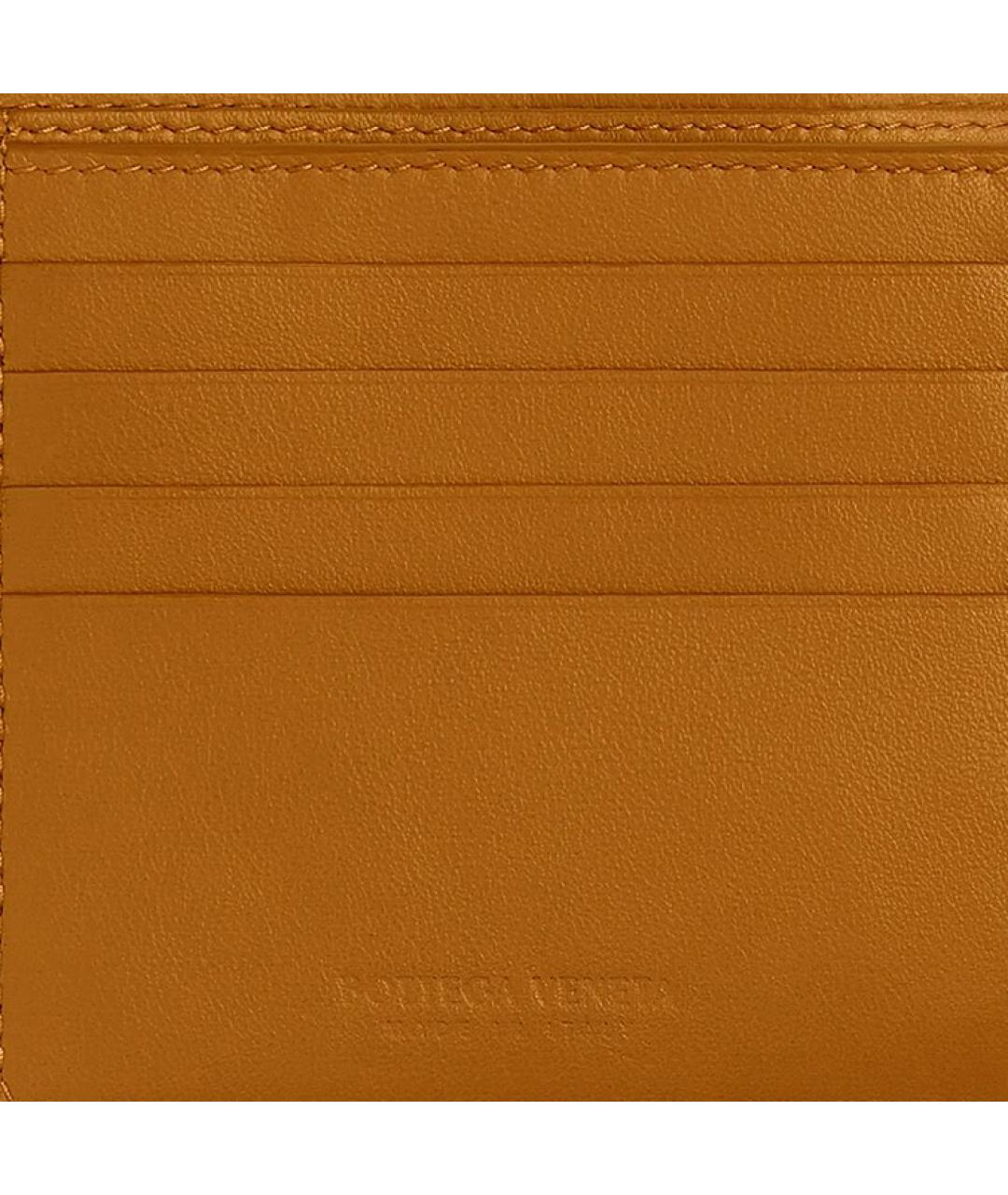 BOTTEGA VENETA Темно-синий кожаный кошелек, фото 5