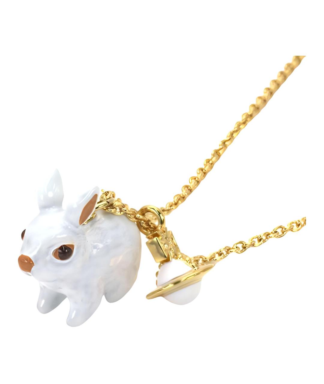 VIVIENNE WESTWOOD Золотая латунная цепочка/подвеска, фото 4