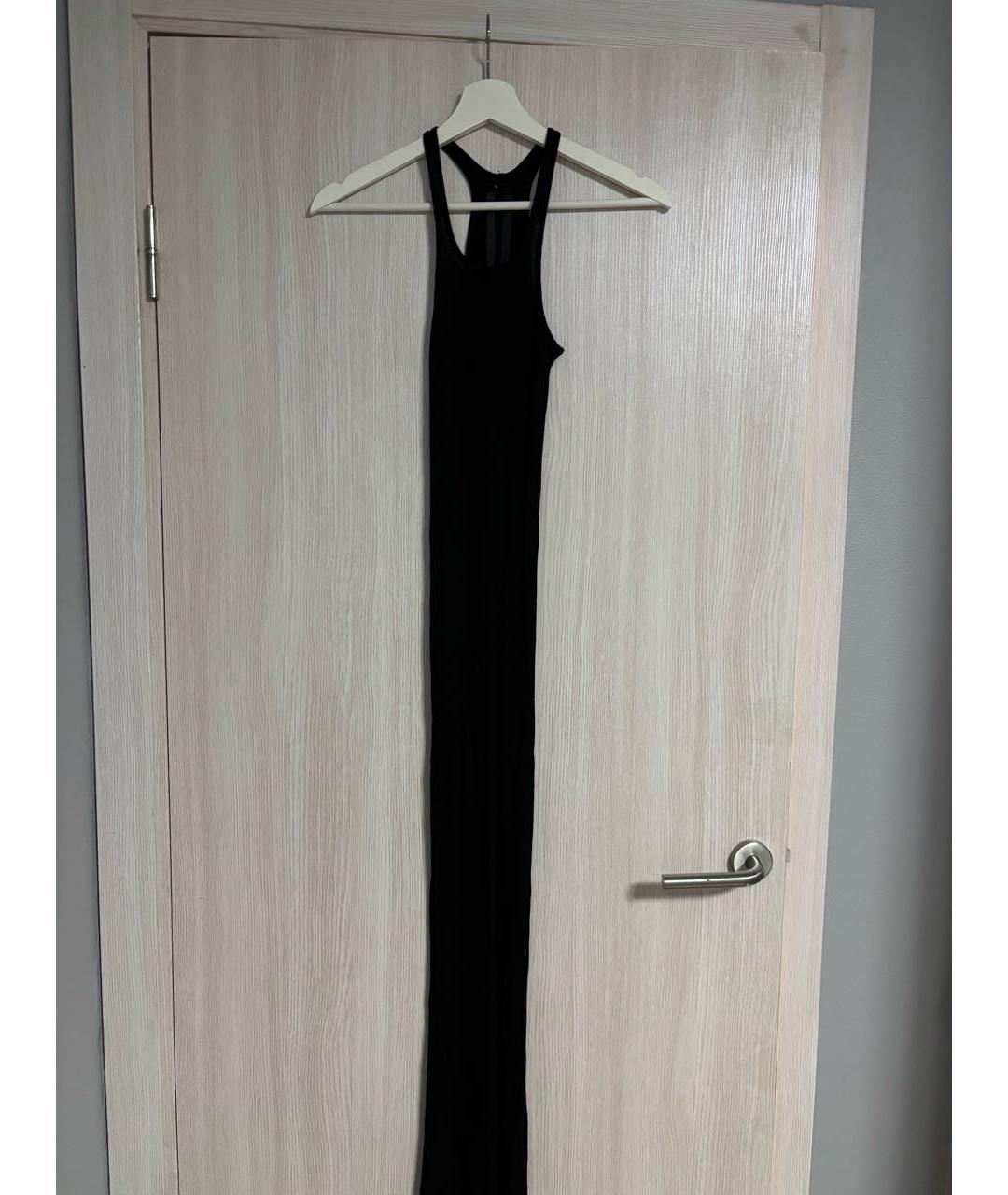 RICK OWENS Черное хлопковое вечернее платье, фото 2