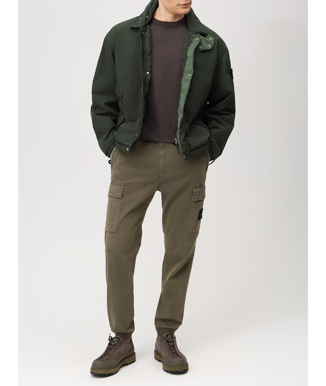 STONE ISLAND Зеленая полиамидовая куртка, фото 2