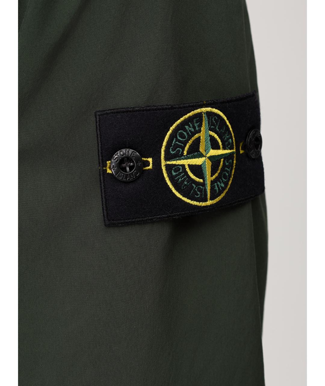 STONE ISLAND Зеленая полиамидовая куртка, фото 6