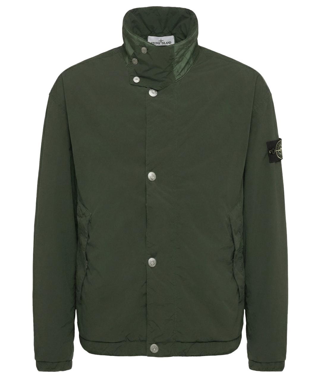 STONE ISLAND Зеленая полиамидовая куртка, фото 1