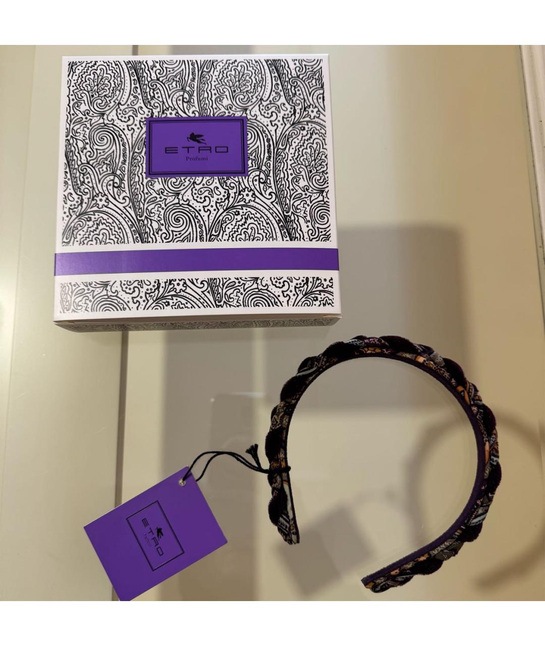 ETRO Бордовая диадема, фото 3