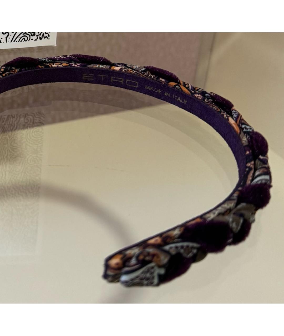 ETRO Бордовая диадема, фото 2