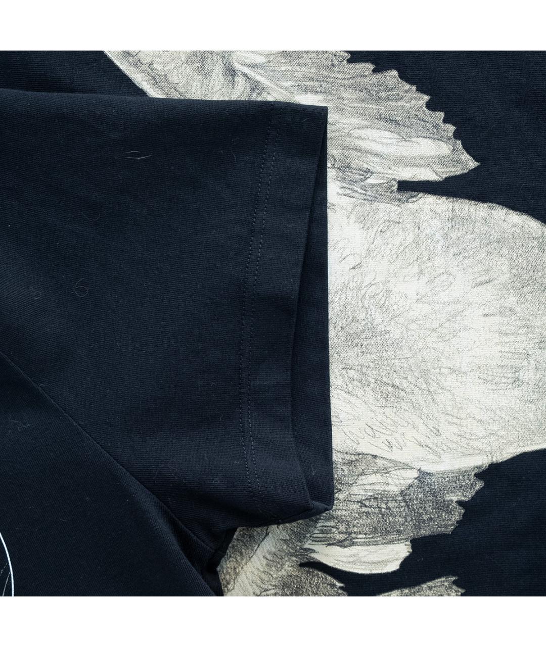 LOEWE Черная хлопковая футболка, фото 5