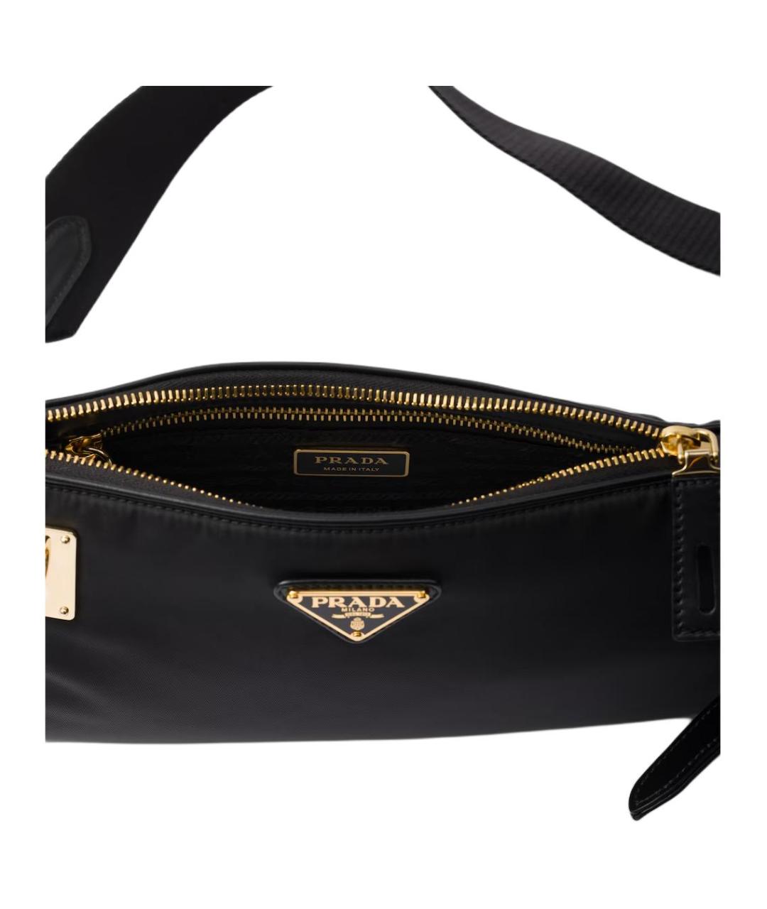 PRADA Черная тканевая сумка через плечо, фото 4