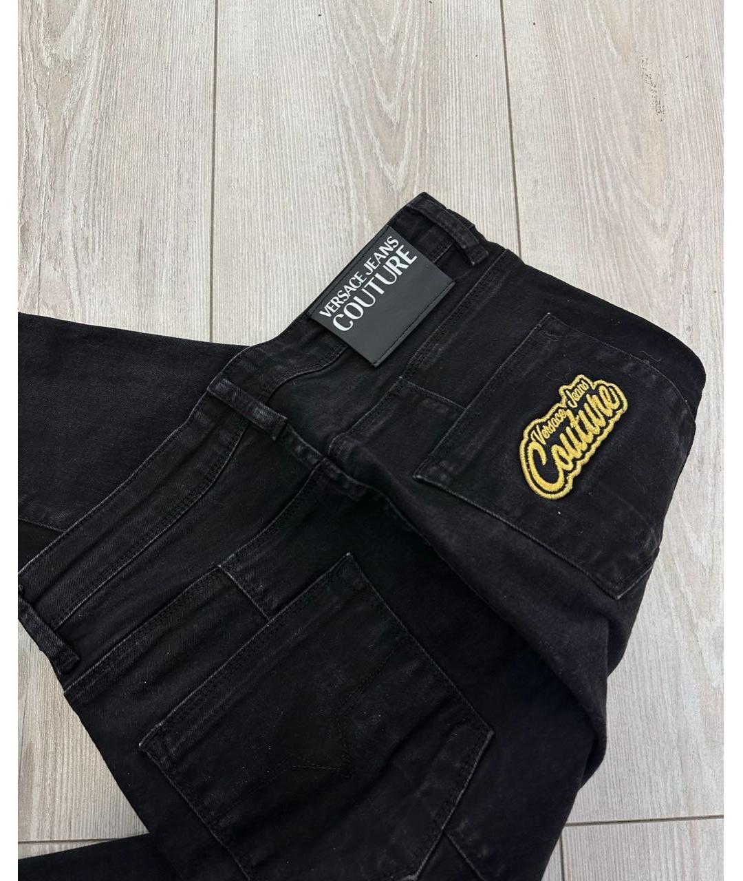 VERSACE JEANS COUTURE Черные джинсы слим, фото 4
