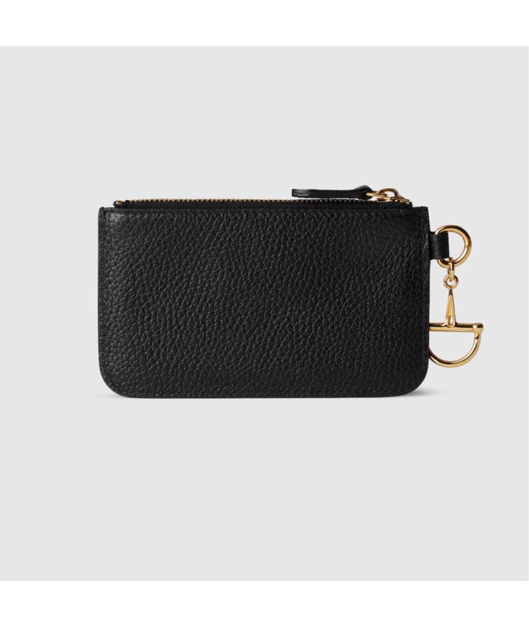 GUCCI Черный кожаный кардхолдер, фото 4