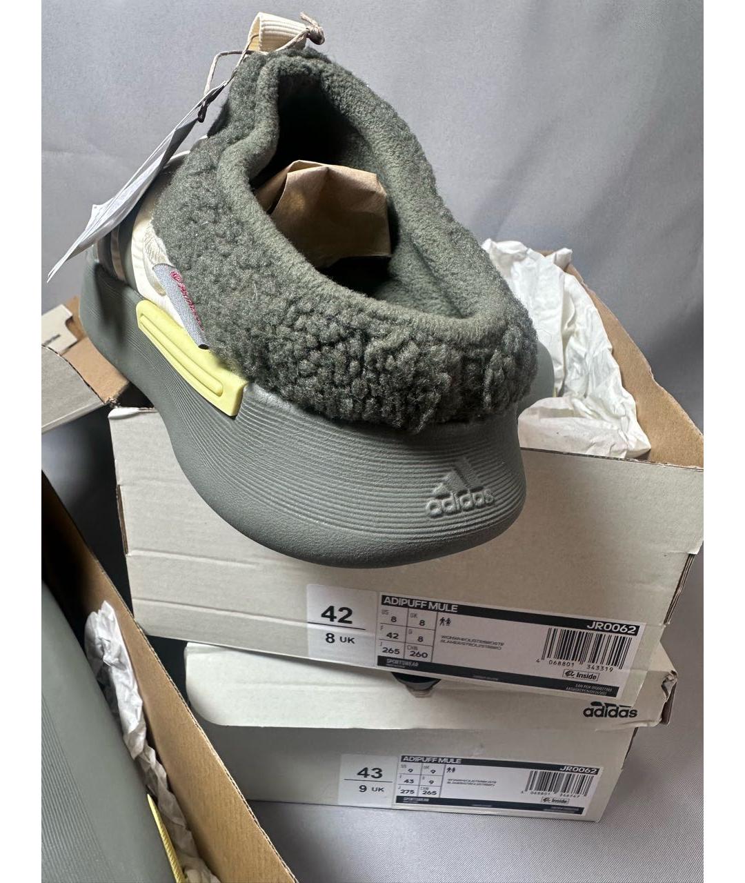 ADIDAS Бежевые мюли, фото 5