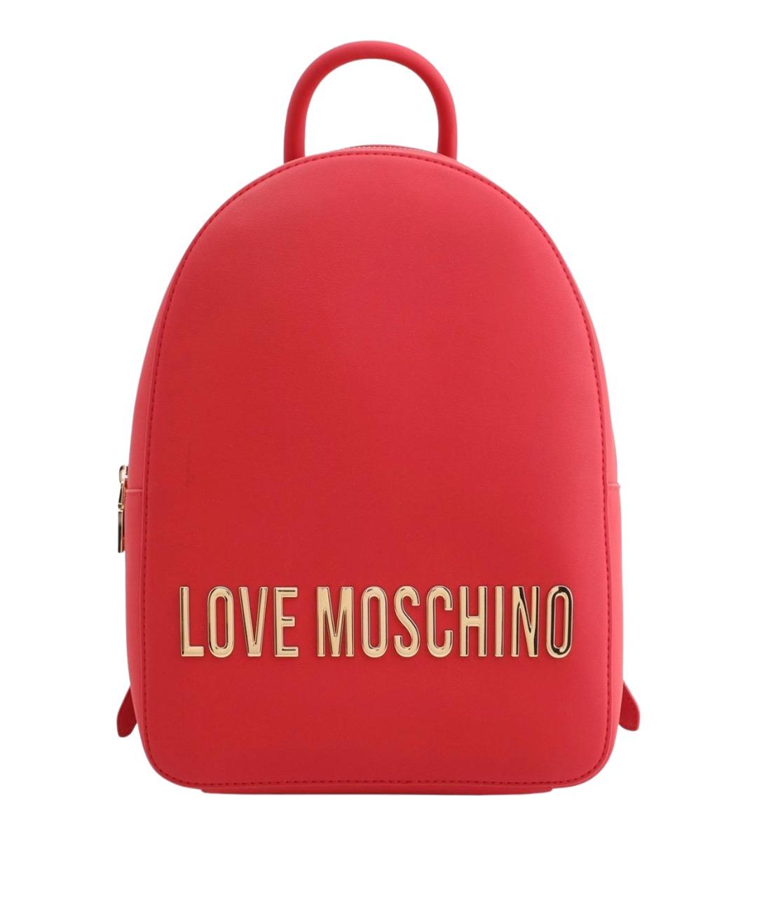 MOSCHINO Красный рюкзак из искусственной кожи, фото 1
