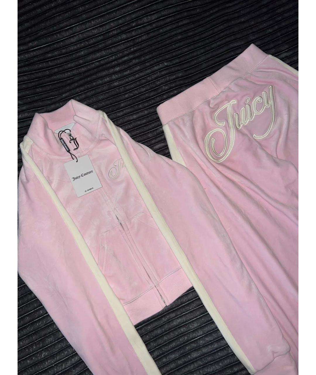 JUICY COUTURE Белый велюровый спортивные костюмы, фото 2
