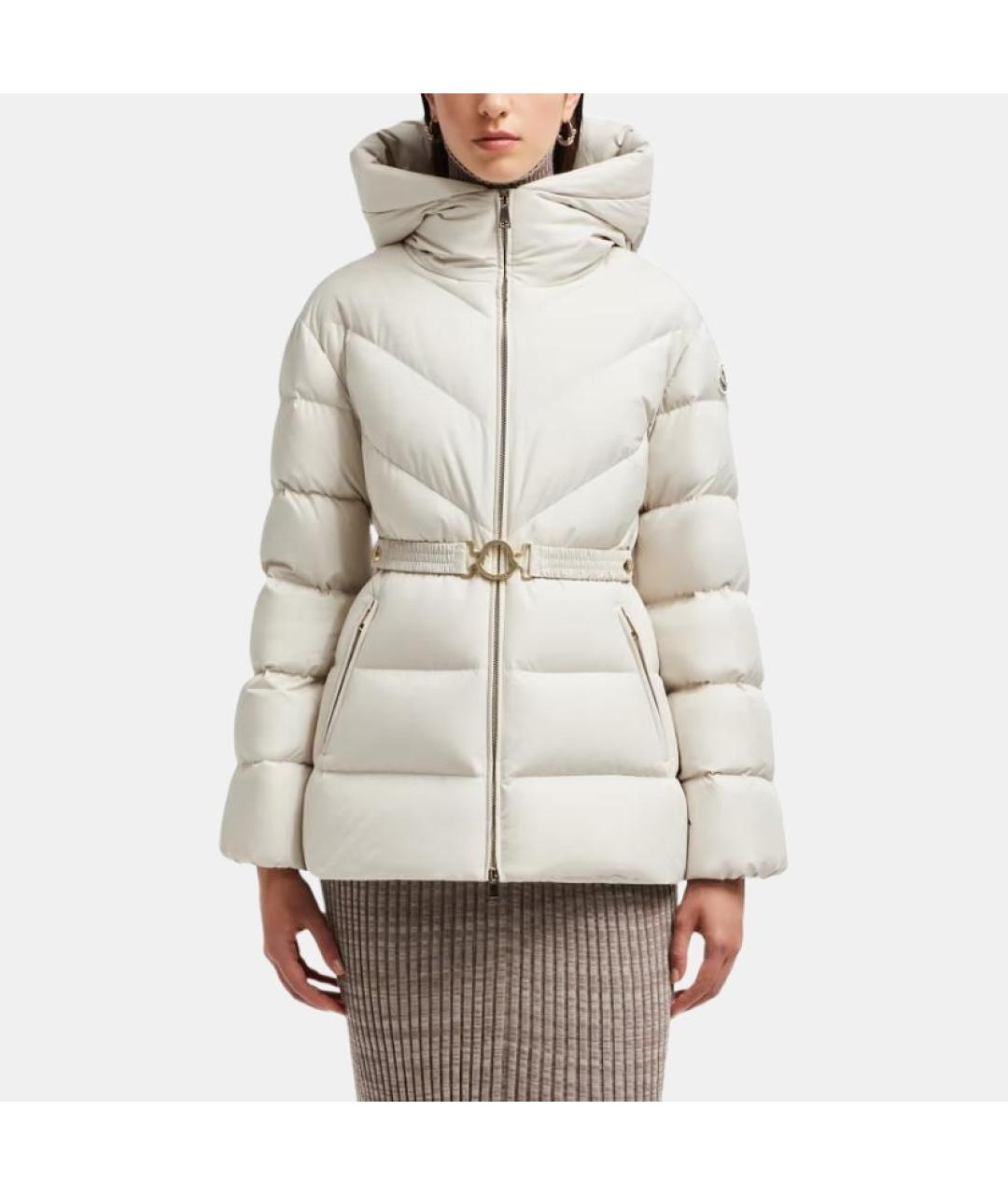 MONCLER Белый пуховик, фото 2