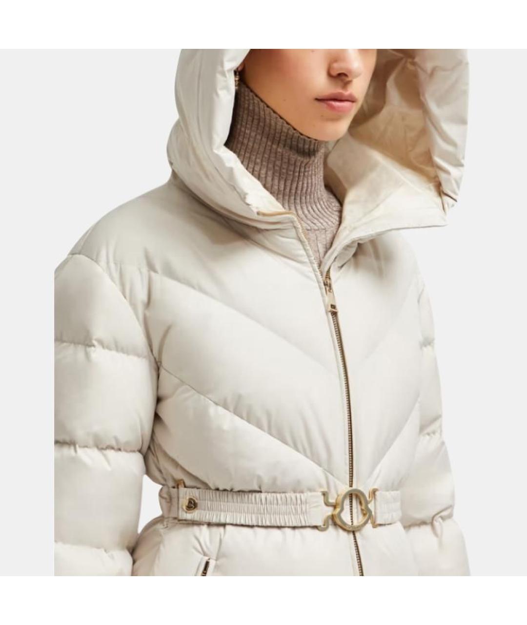 MONCLER Белый пуховик, фото 5