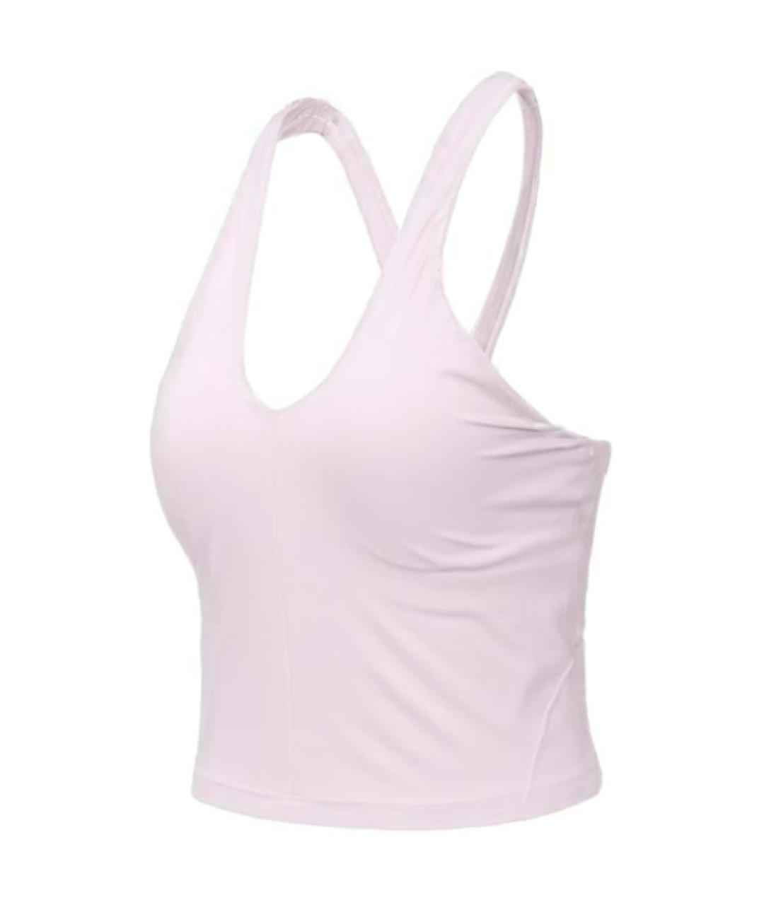 Lululemon Розовая майка, фото 3