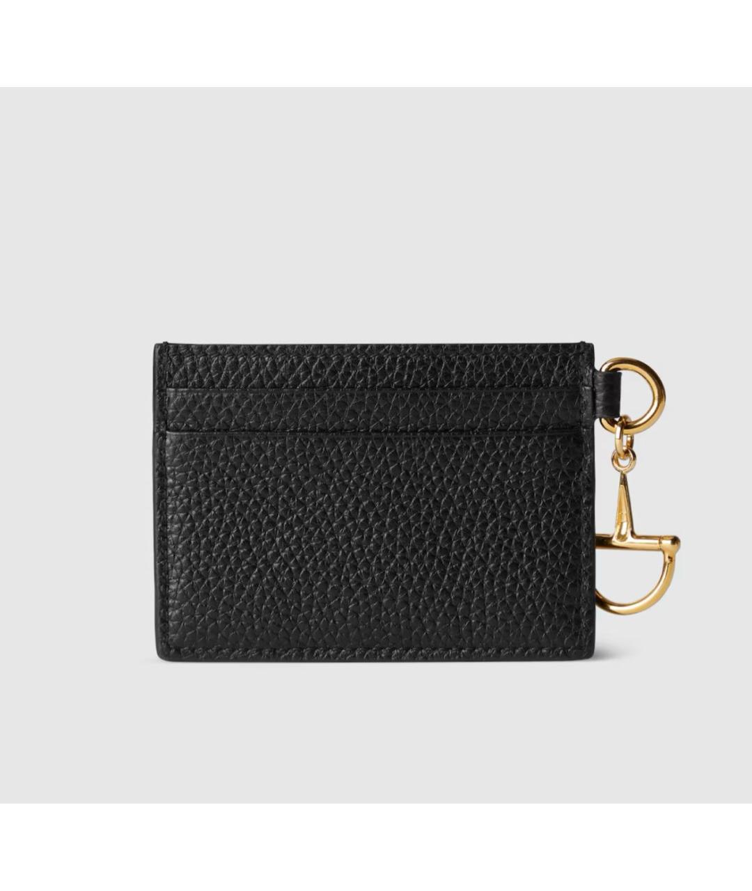 GUCCI Черный кожаный кардхолдер, фото 4