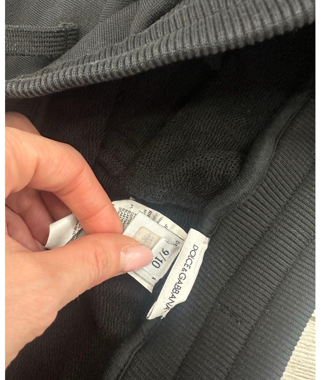 DOLCE&GABBANA Черный хлопковый комплект, фото 5