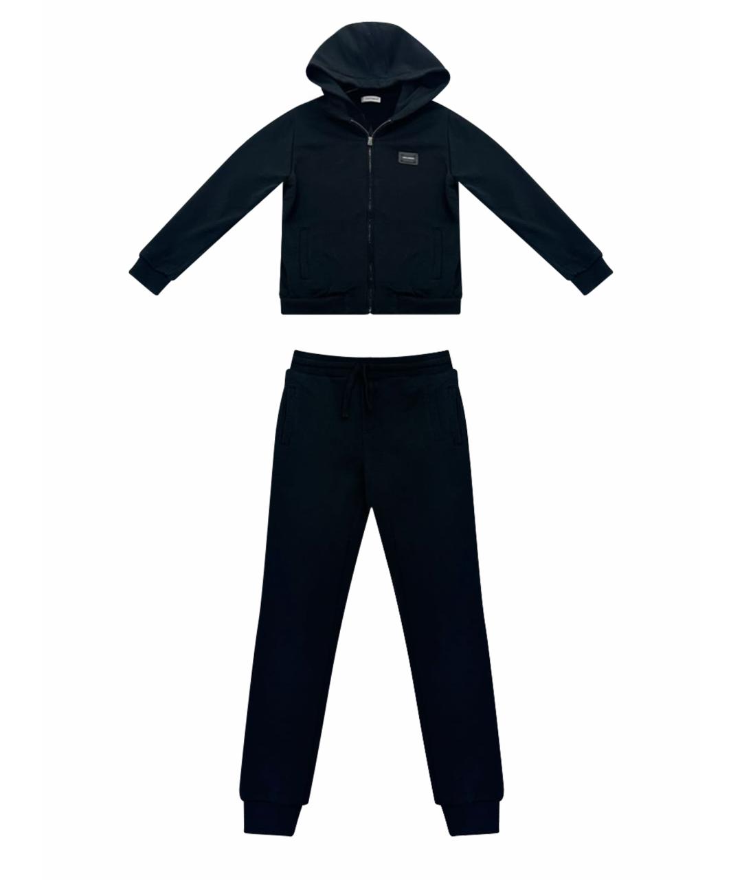 DOLCE&GABBANA Черный хлопковый комплект, фото 1