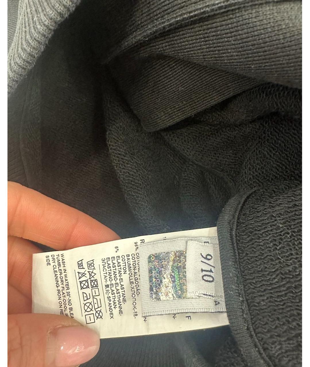 DOLCE&GABBANA Черный хлопковый комплект, фото 4