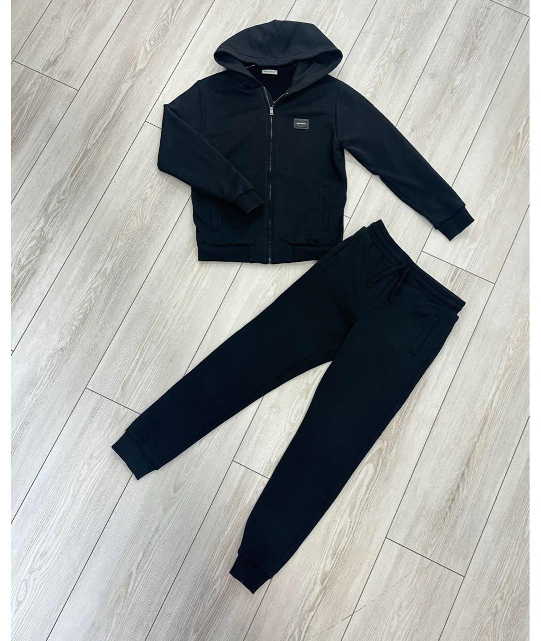 DOLCE&GABBANA Черный хлопковый комплект, фото 2