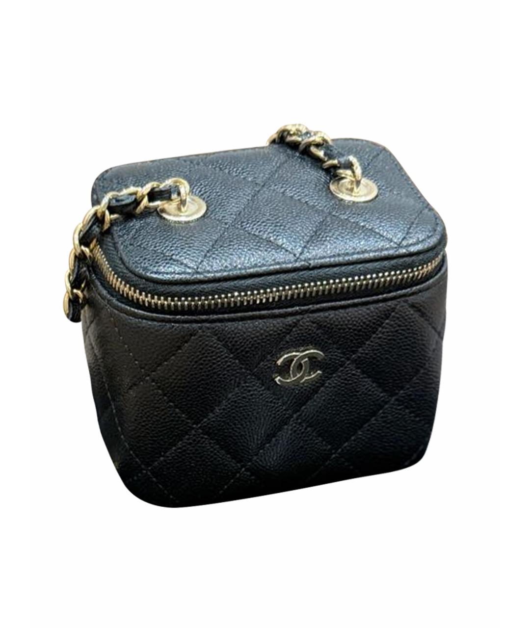 CHANEL Черная кожаная сумка через плечо, фото 1