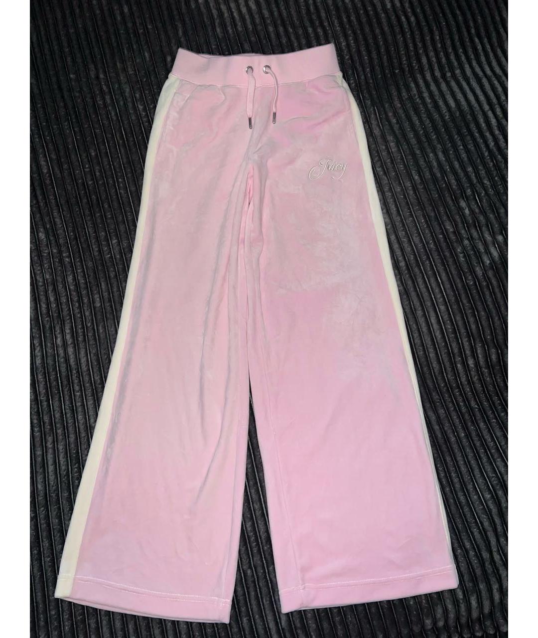 JUICY COUTURE Розовый велюровый спортивные костюмы, фото 4