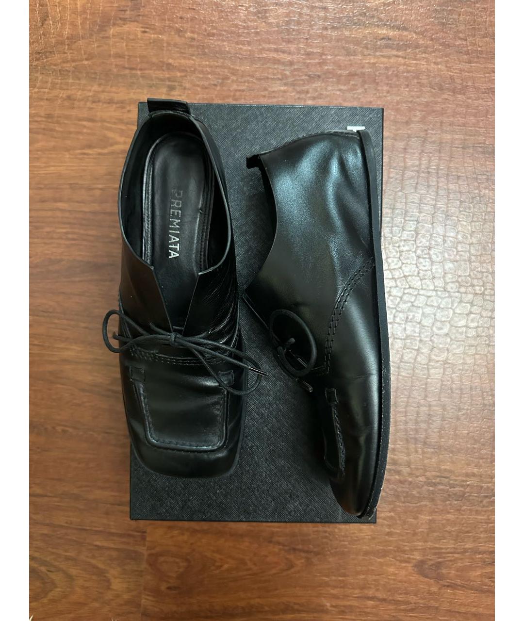 PREMIATA Черные кожаные лоферы, фото 6