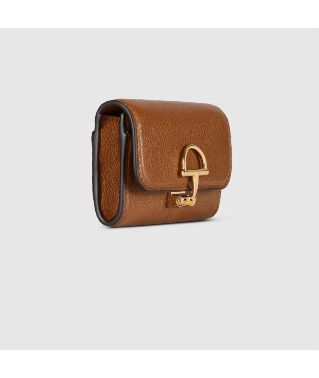 GUCCI Коричневый кожаный кошелек, фото 3