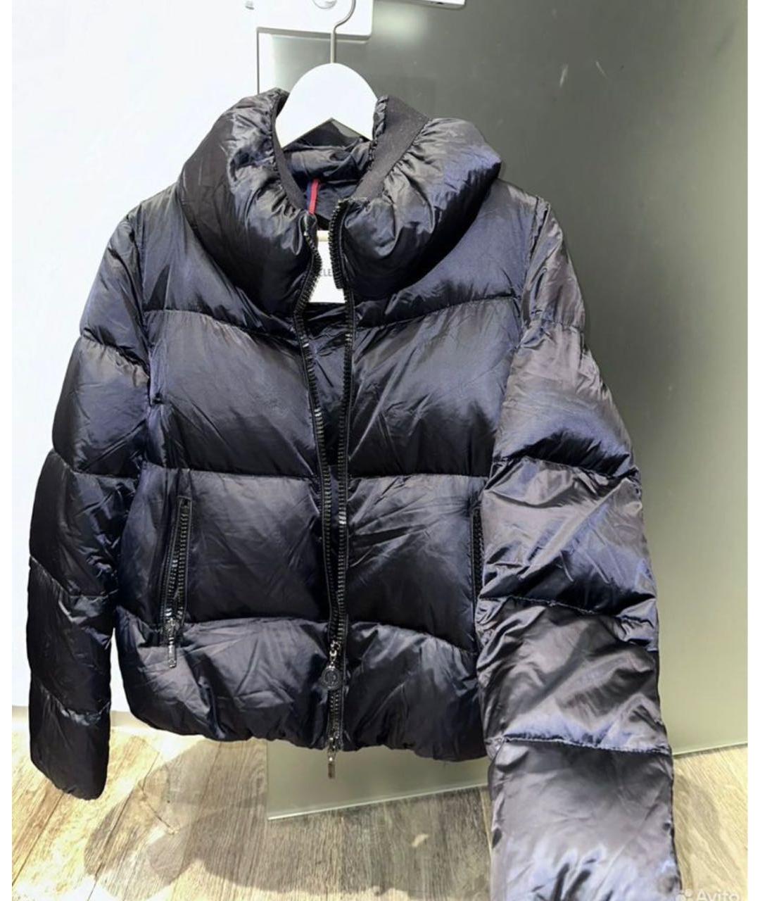 MONCLER Черный пуховик, фото 3