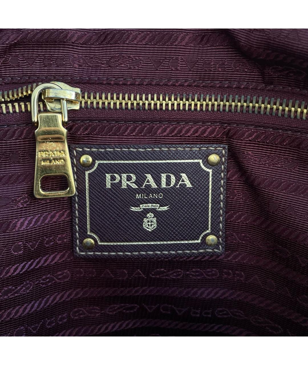 PRADA Бордовая сумка тоут, фото 7