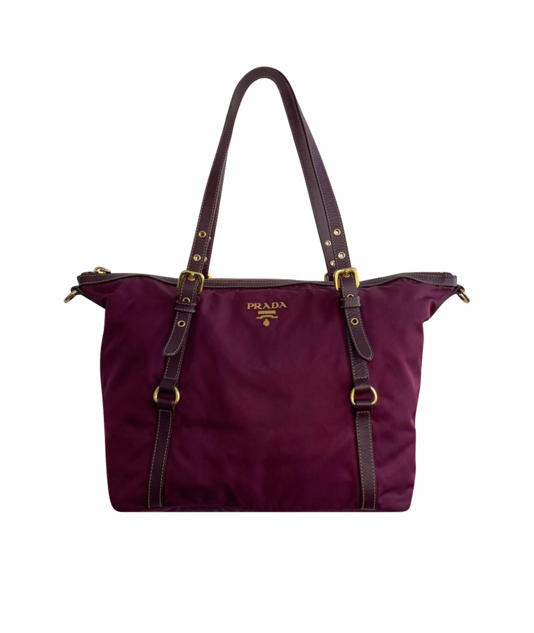 PRADA Бордовая сумка тоут, фото 1