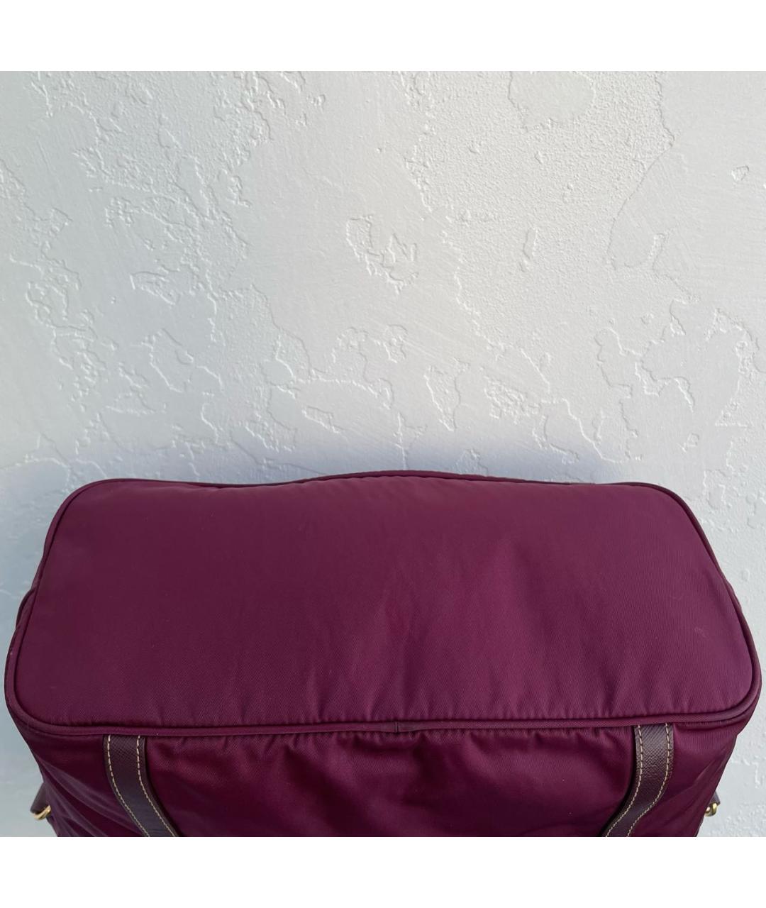 PRADA Бордовая сумка тоут, фото 6