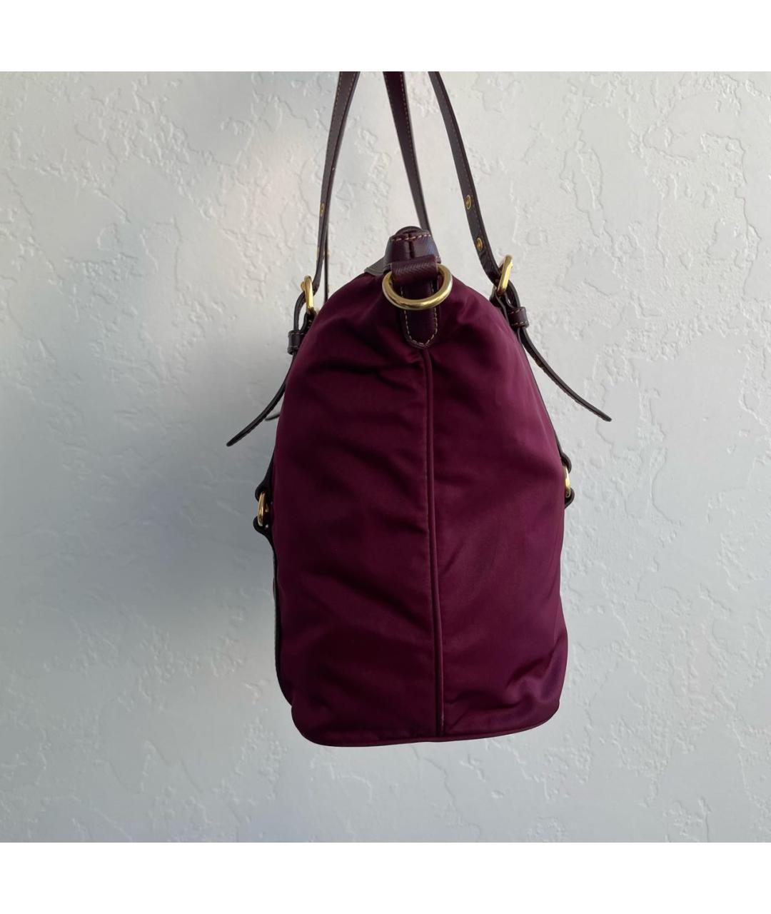 PRADA Бордовая сумка тоут, фото 2
