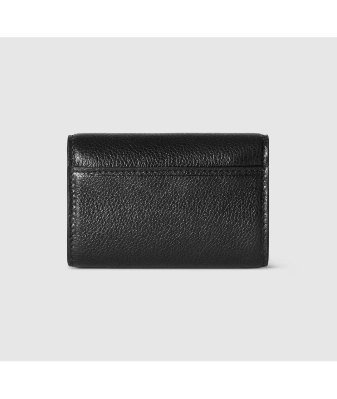 GUCCI Черный кожаный кошелек, фото 4