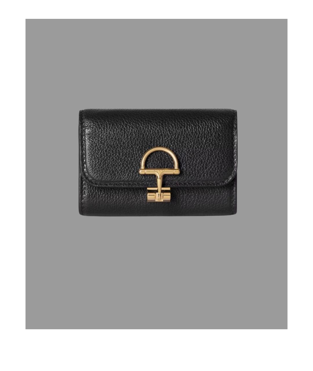 GUCCI Черный кожаный кошелек, фото 6