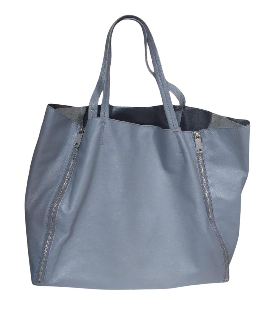 CELINE Серая кожаная сумка через плечо, фото 1