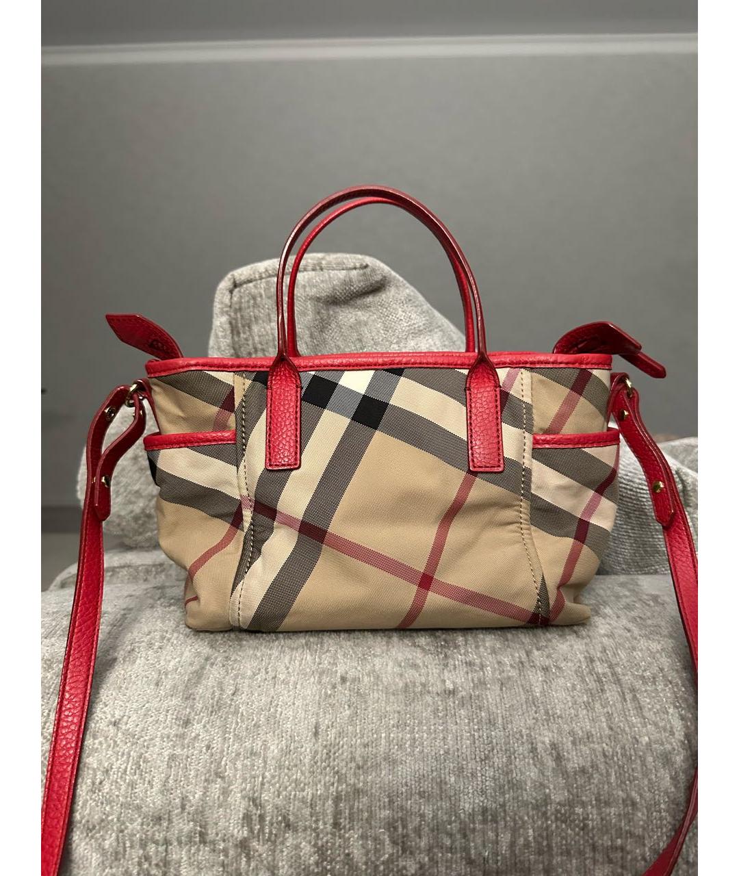 BURBERRY Бежевая сумка с короткими ручками, фото 3