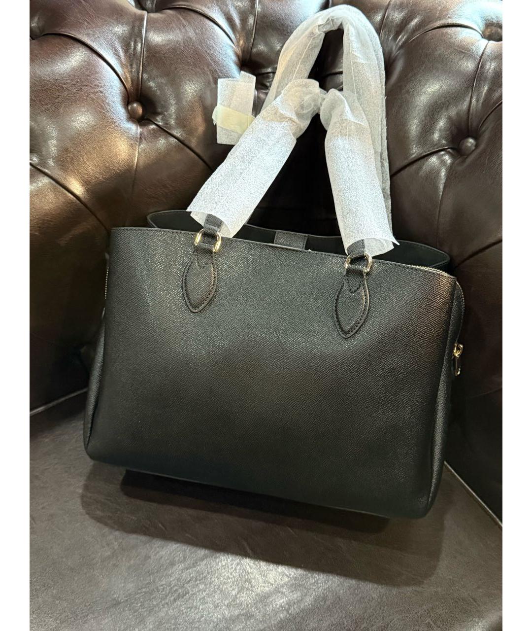 FURLA Черная кожаная сумка через плечо, фото 3