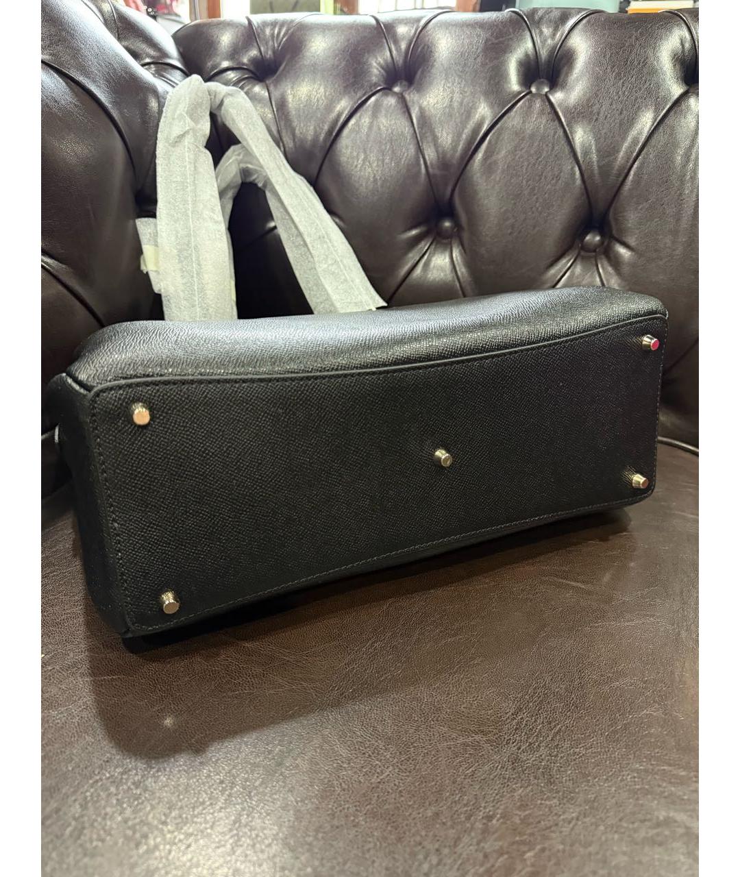 FURLA Черная кожаная сумка через плечо, фото 5