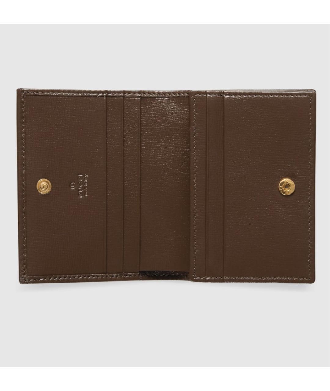 GUCCI Коричневый кожаный кошелек, фото 2