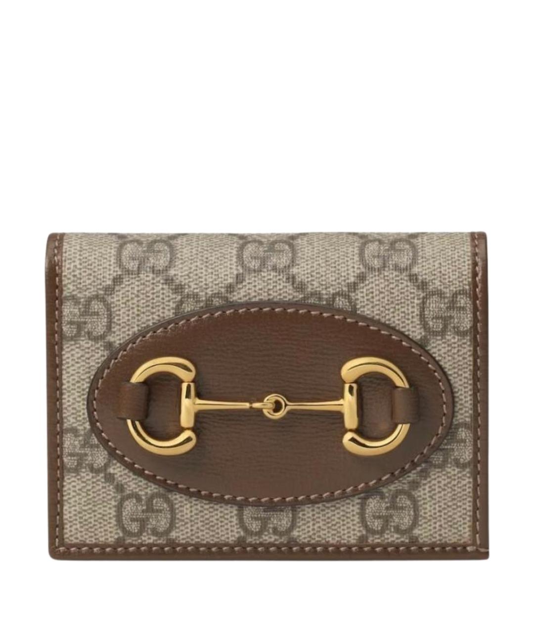 GUCCI Коричневый кожаный кошелек, фото 1